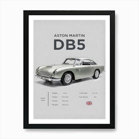 Aston Martin Db5 Art Print