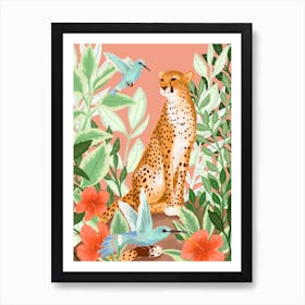 Tropic Cheetah Art Print