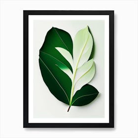 Vanilla Leaf Vibrant Inspired Art Print