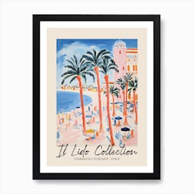 Viareggio, Tuscany   Italy Il Lido Collection Beach Club Poster 1 Art Print