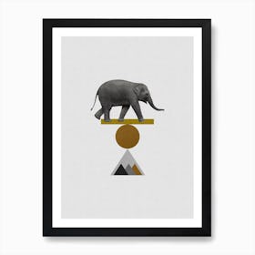 Tribal Elephant Art Print