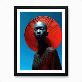 Fashion Fusion Nebula: Afro American Odyssey Art Print