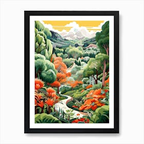 Giardino Botanico Alpino Di Pietra Corva Italy Modern Illustration  Art Print