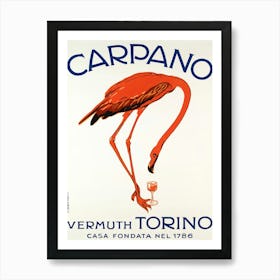 Vintage Carpano Vermuth Torino Art Print