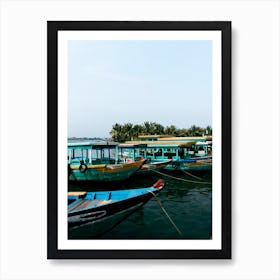 Colorful Boats In Hoi An Vietnam Art Print