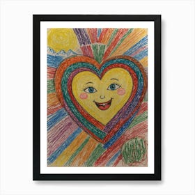 Heart Of Love 40 Art Print