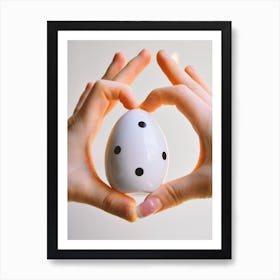 Polka Dot Egg 1 Art Print