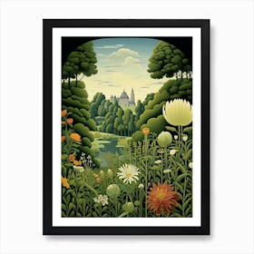 Nymphenburg Palace Gardens Germany Henri Rousseau Style 2 Art Print