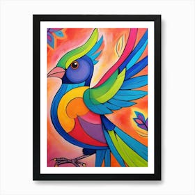 Colorful Bird-Reimagined 23 Art Print