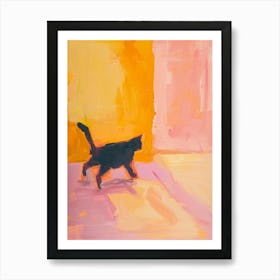 Cat Walking 1 Art Print