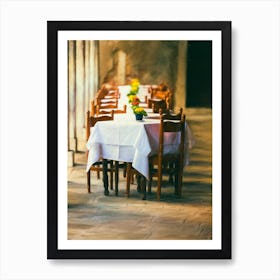 The Empty Tables Art Print