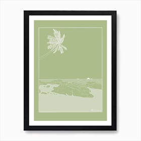 Secluded beach Art Print