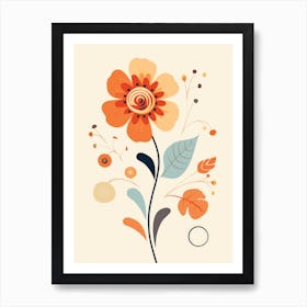 Abstract Floral Painting 2 Art Print