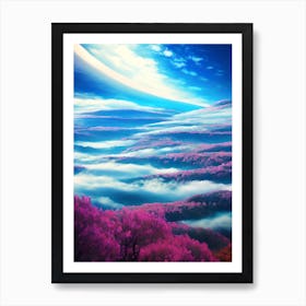 Pink Clouds In The Sky Art Print