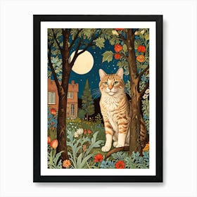 William Morris Cat In The Woods Art Print