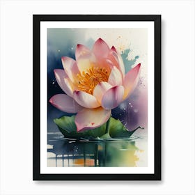 Lotus Flower 1 Art Print