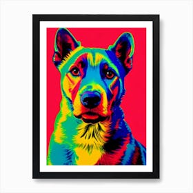 Norwegian Lundehund Andy Warhol Style Dog Art Print