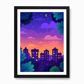 Night In The City Art Print