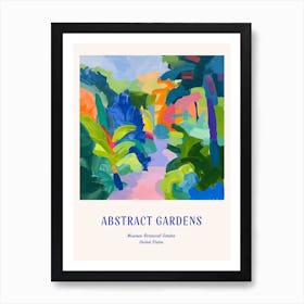 Colourful Gardens Missouri Botanical Garden Usa 2 Blue Poster Art Print