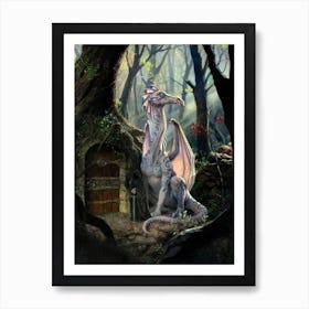 Dragon In The Woods Art Print