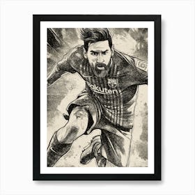 Messi Art Poster