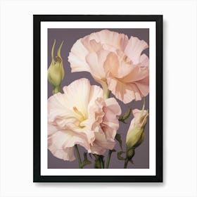 Floral Illustration Lisianthus 3 Art Print