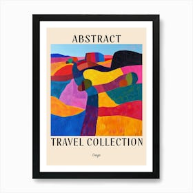 Abstract Travel Collection Poster Congo 3 Art Print