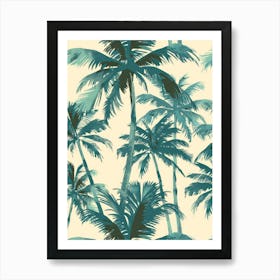 Tropical Palm Trees 1 Art Print