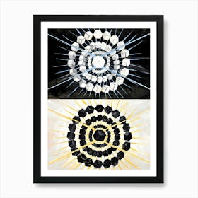 Hilma Af Klint Black And White Abstract Painting Art Print