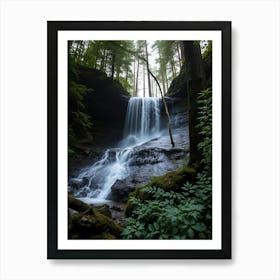 Waterfall In The Woods 4 Art Print