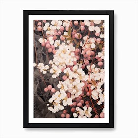 Flower Illustration Babys Breath 4 Art Print