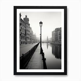 Santander, Spain, Photography In Black And White 4 Art Print