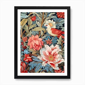 Floral Wallpaper 43 Art Print