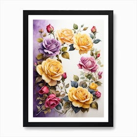 Roses Art Print Art Print