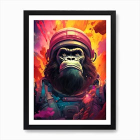 Space Gorilla Art Print