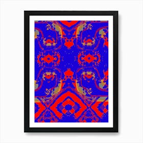Abstract Red And Blue 10 Art Print