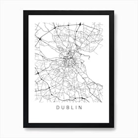 Dublin Map Art Print