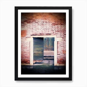 Broken Wooden Door Venice Poster