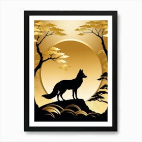 Japan Golden Fox 21 Art Print