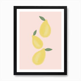 Lemons Whole Art Print