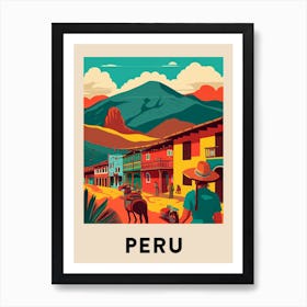 Peru 4 Vintage Travel Poster Art Print