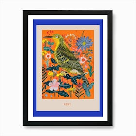 Spring Birds Poster Kiwi 4 Art Print