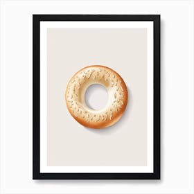 Chewy Bagel Marker Art 2 Art Print