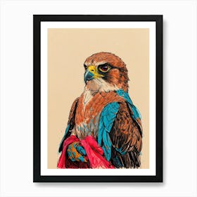 Hawk Canvas Print Art Print