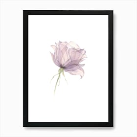 Watercolor Rose Art Print