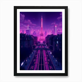 Paris At Night 1 Art Print