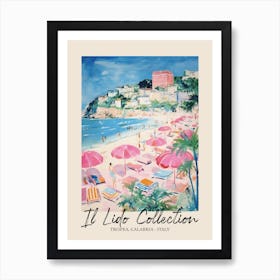 Tropea, Calabria   Italy Il Lido Collection Beach Club Poster 2 Art Print