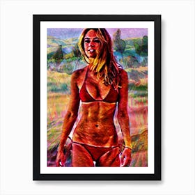 Woman In A Bikini 1 Art Print