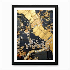 Kintsugi Golden Repair Japanese Style 6 Art Print