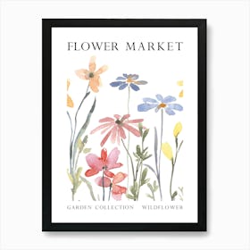 Wildflower Flower Market Art Print